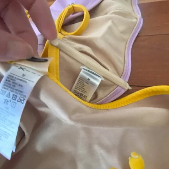 Old Navy Purple Bathing Suit size medium two tone - Picture 6 of 6